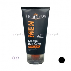 کرم رنگ مو هیدرودرم مدل Gradual حجم 150 میلی لیتر رنگ مشکی