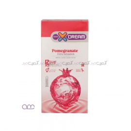 کاندوم ایکس دریم Xdream مدل Pomegranate بسته 12 عددی